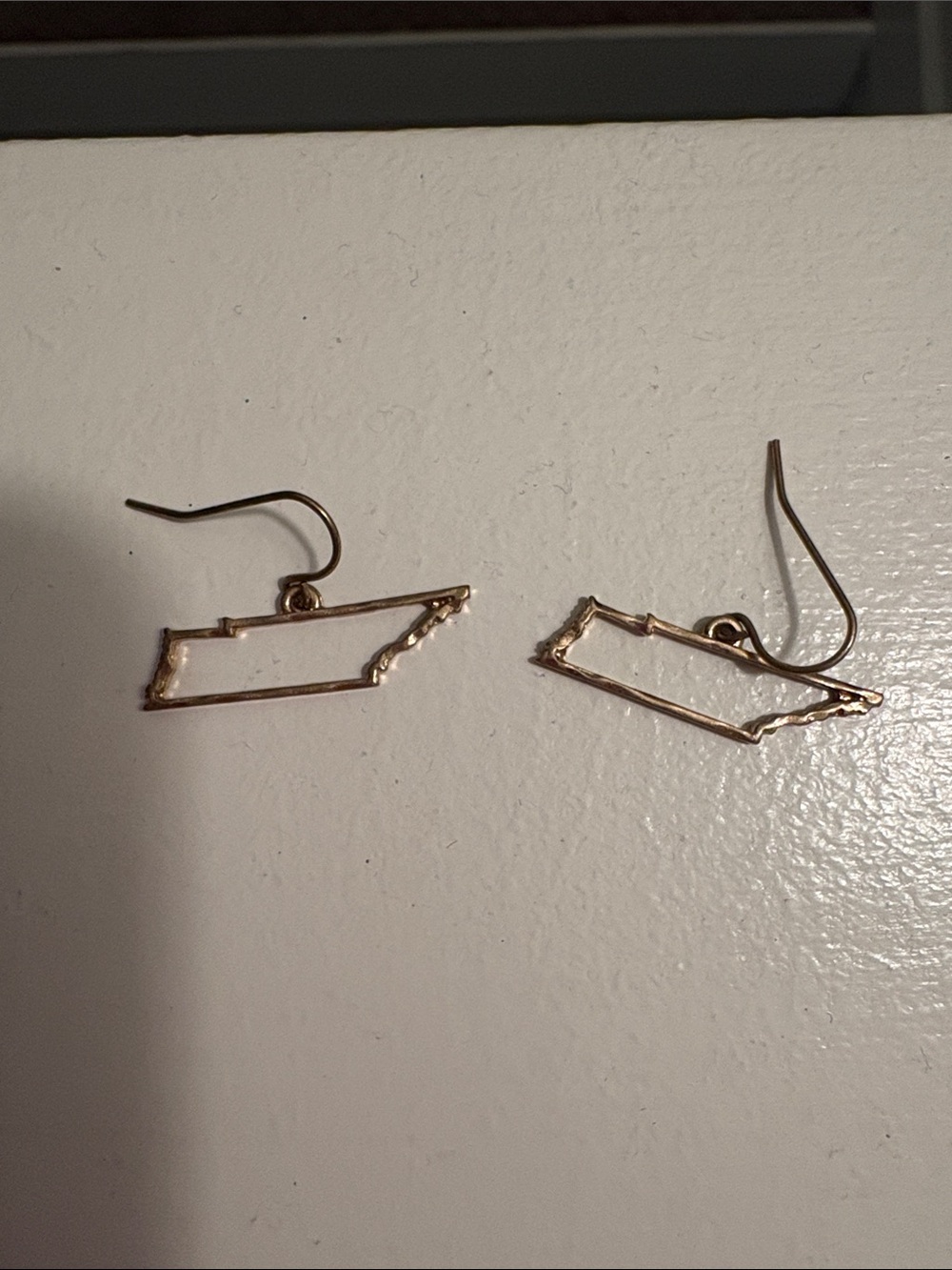 Gold Tennessee Outline Drop Earrings - Women Jewelry